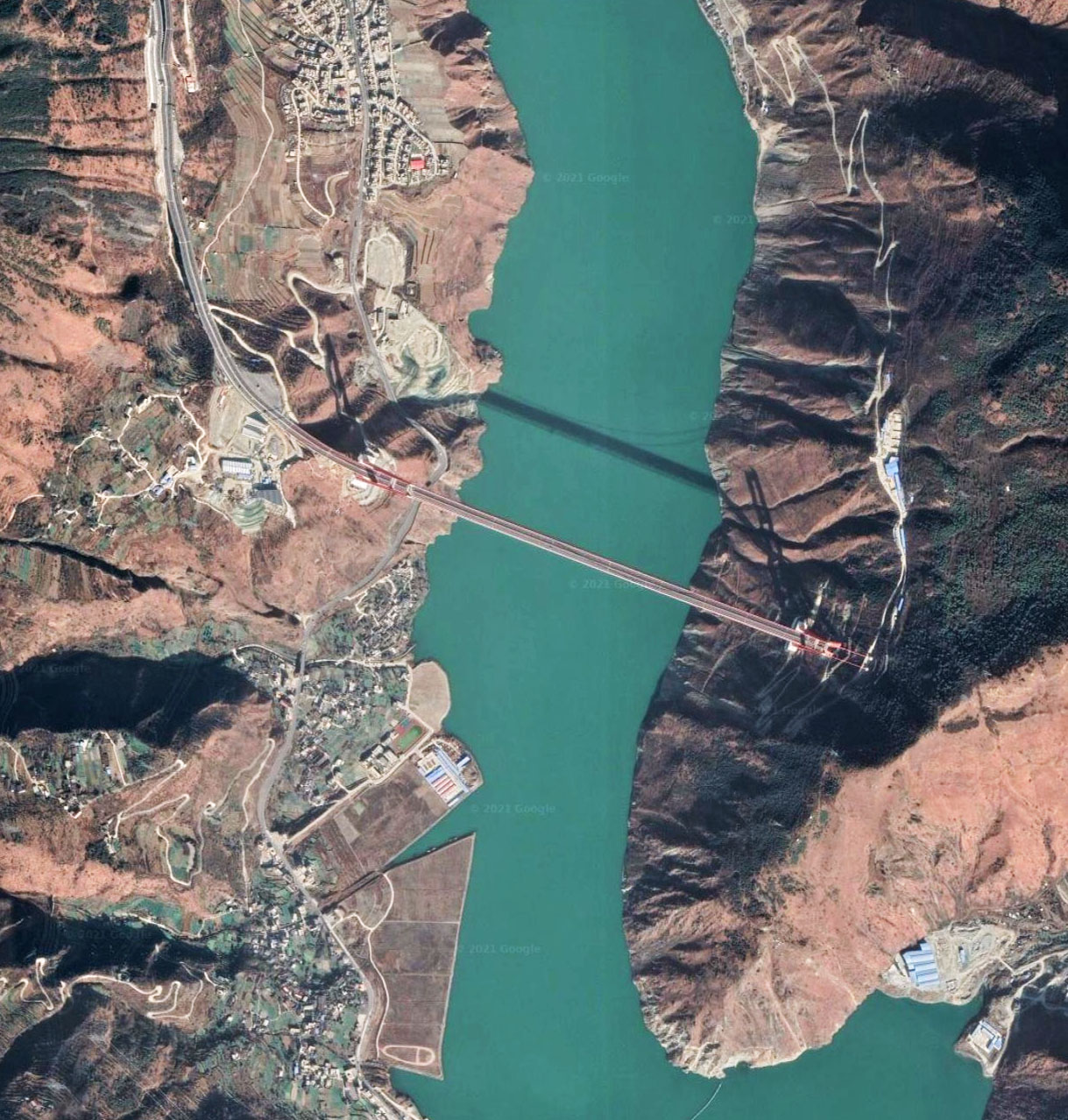 Daduhe Bridge XingkangSatellite.jpg