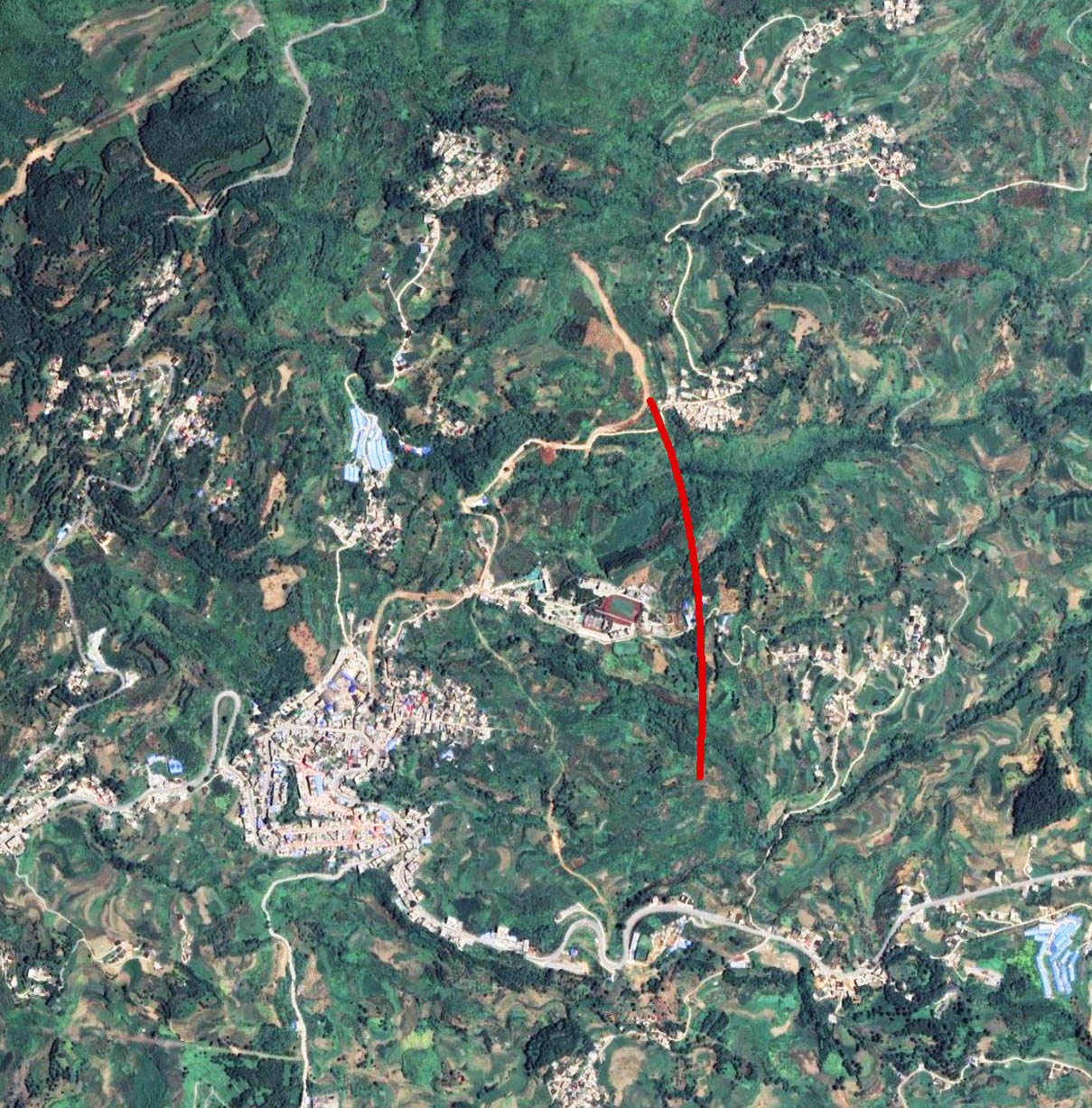 Zhongxincun -1 Km 155 Satellite.jpg