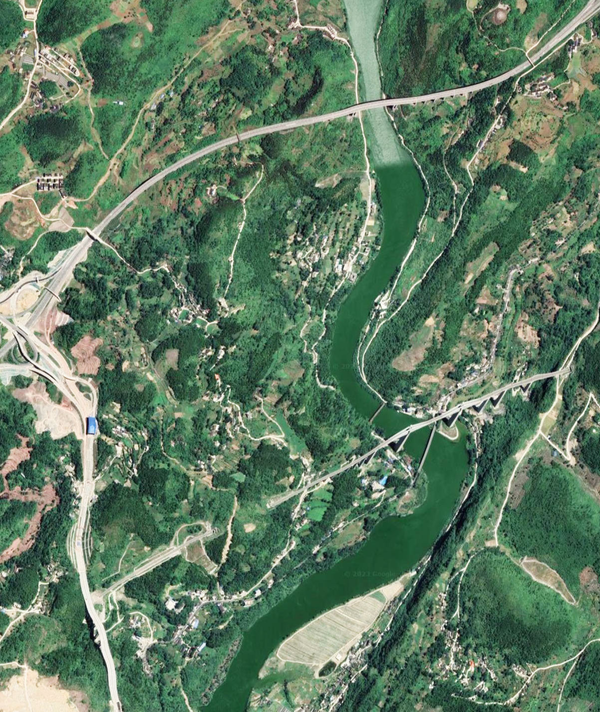 Apengjiang Bridge EnqianSatellite.jpg