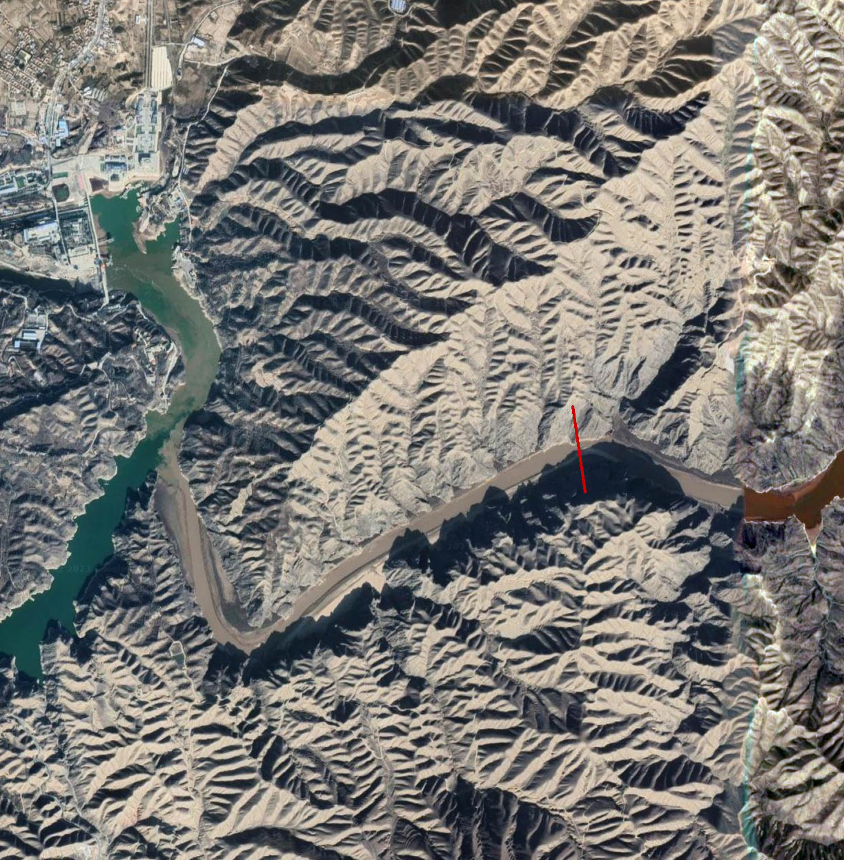 Taohe Bridge LanyonglinSatellite.jpg