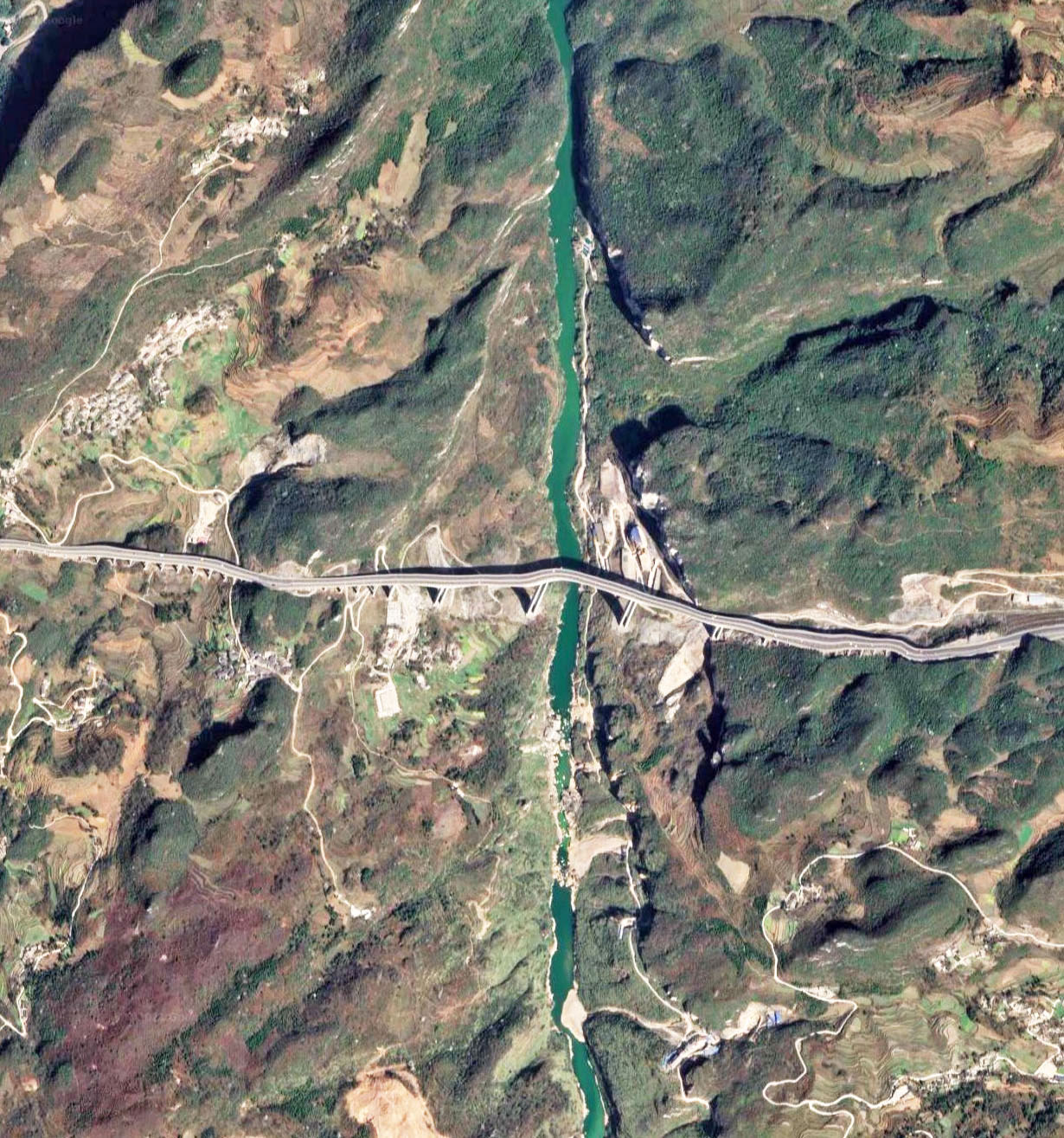 Sanchahe Bridge XiarongSatellite.jpg