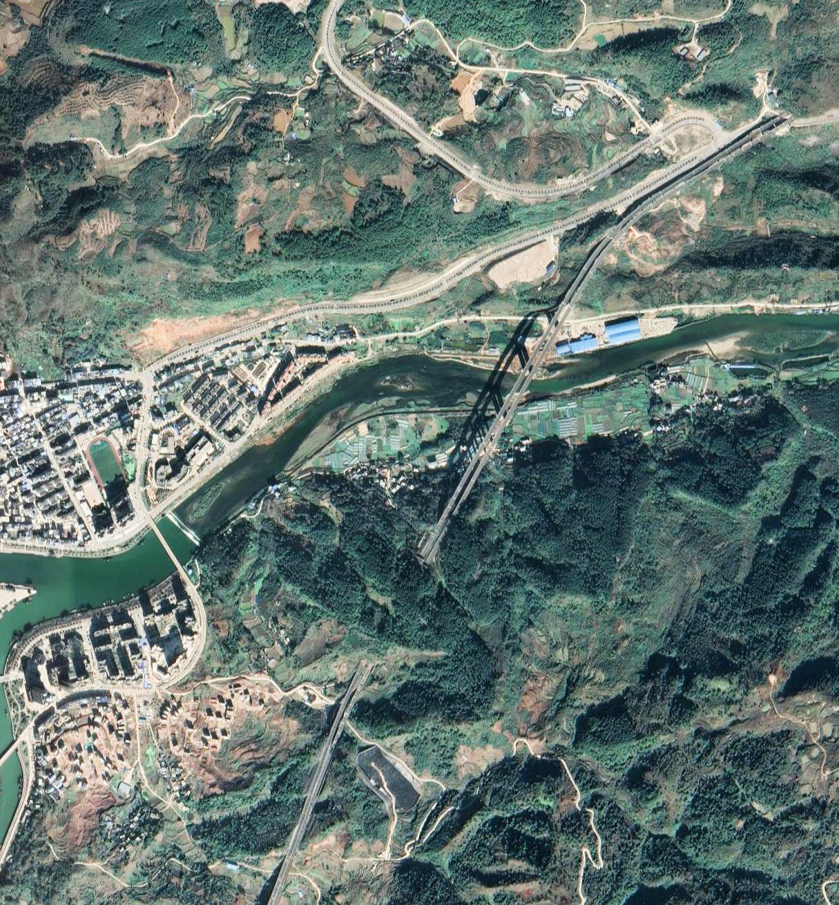 Wuyanghe Bridge SanshiSatellite.jpg