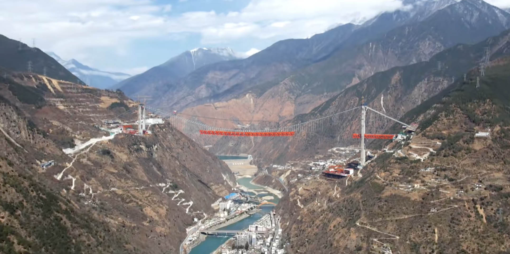 Daduhe railway bridge ChuanzangTrussDroneFar.jpg