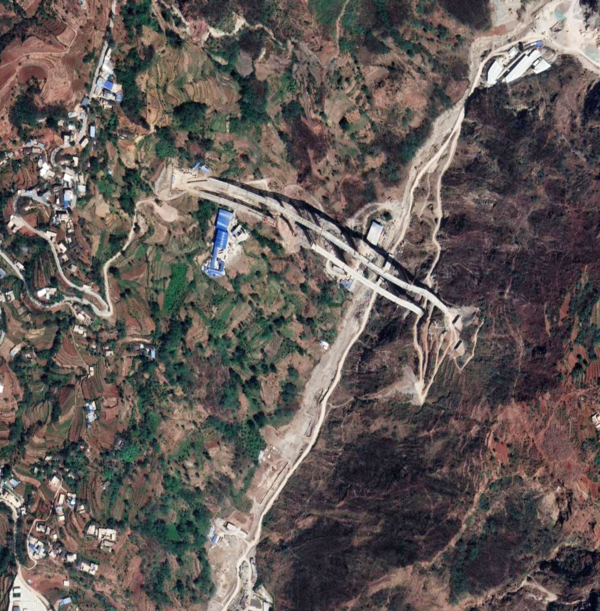 Sanchahe Bridge Geqiao Satellite.jpg