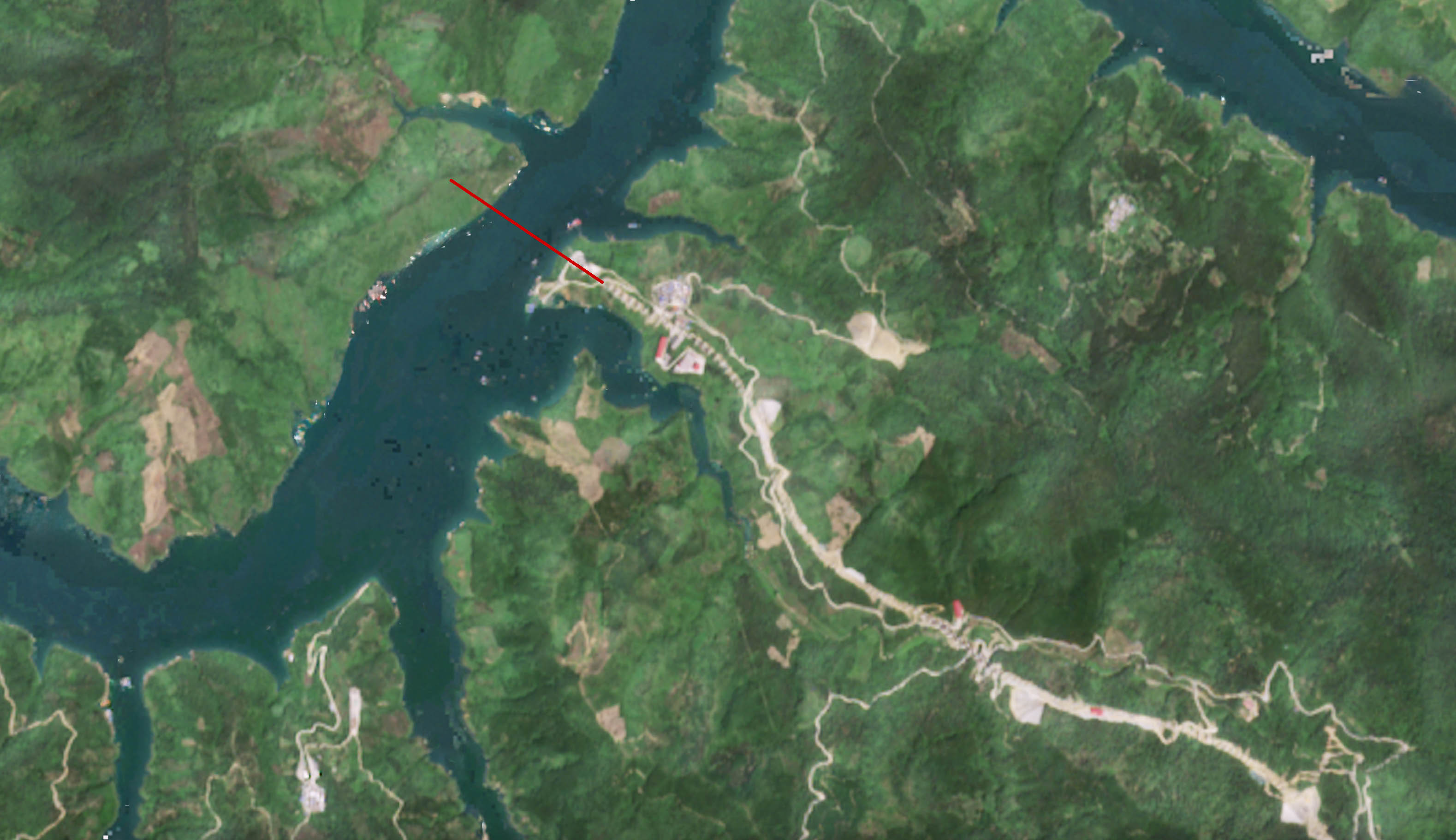 Hongshuihe Bridge LewangSatellite.jpg