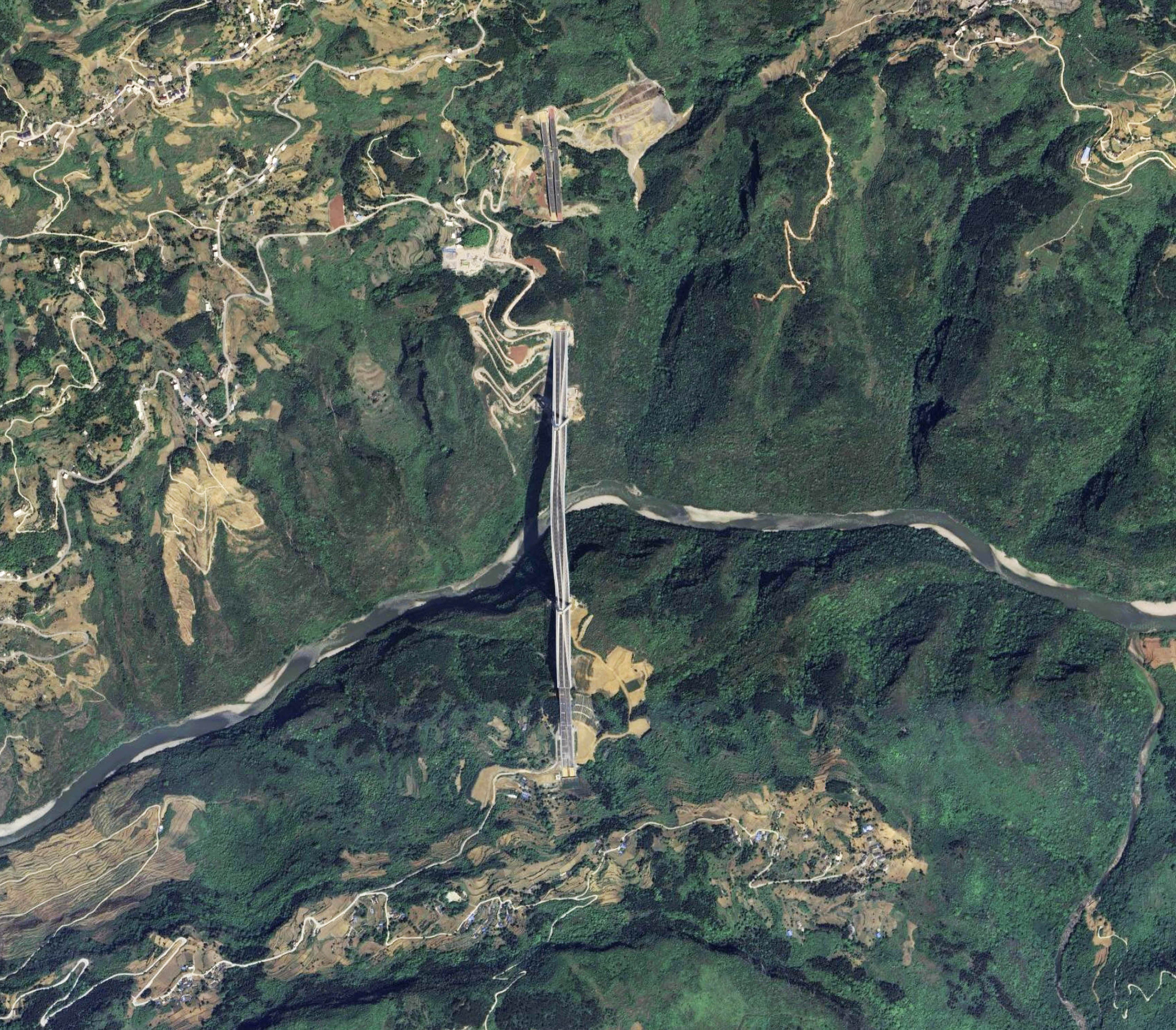 Chishuihe Bridge JinshaSatellite.jpg