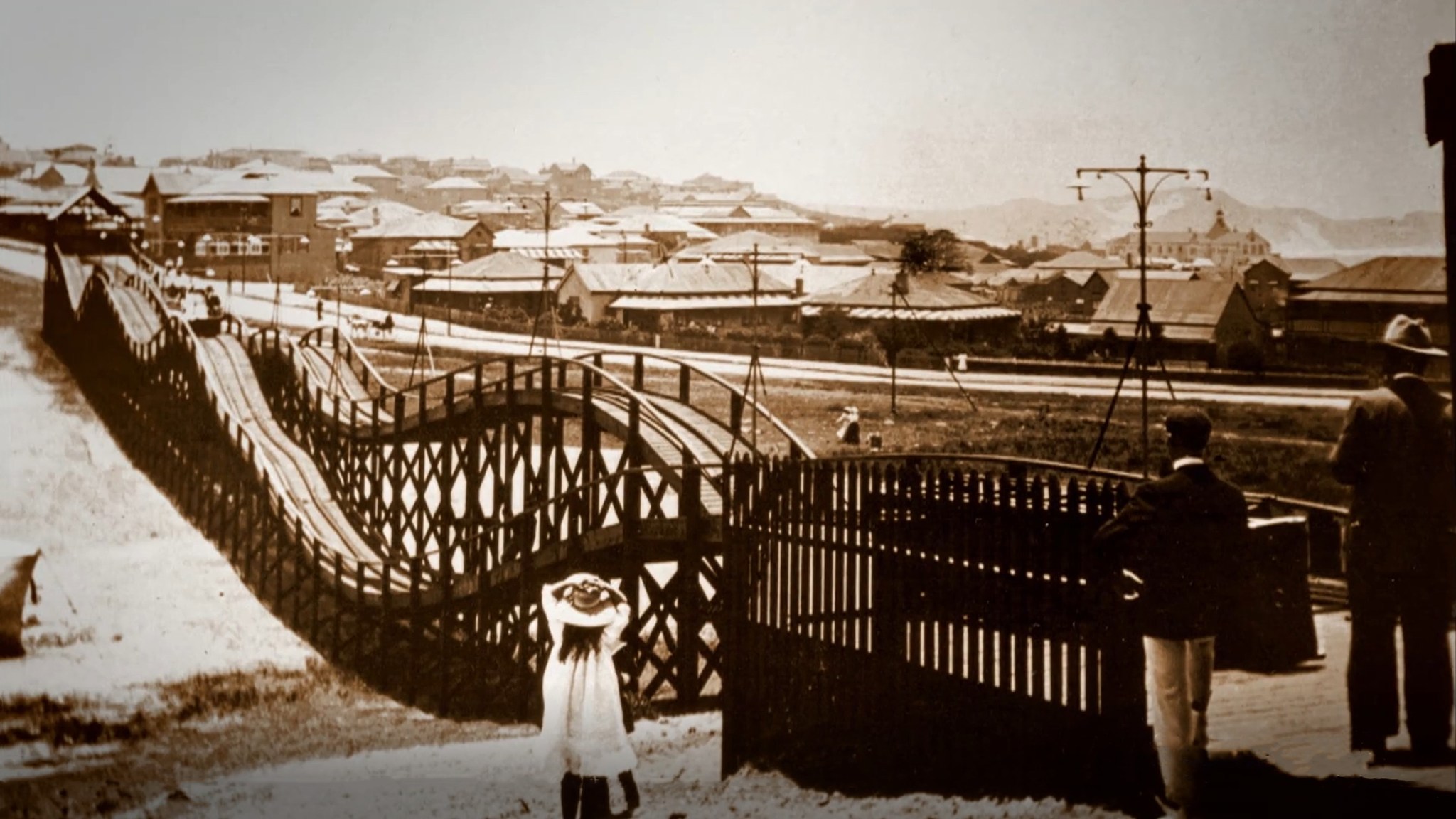 Switchback Railway 1900s, Beach at East London, Eastern Cape, South Africa.jpg